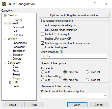 Huawei Router Unlock > Putty Terminal